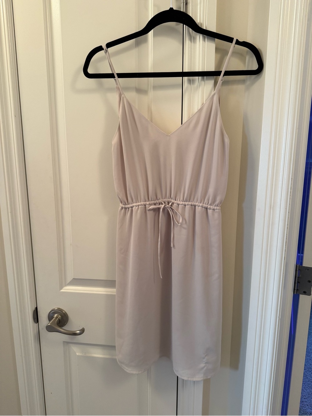 Simple Spaghetti Strap Dress in Light beige